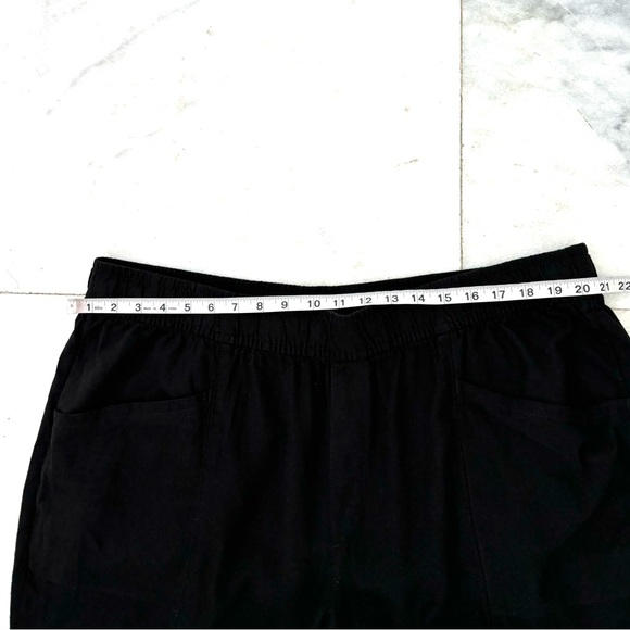 Old Navy High Rise Straight Taper Linen Pants Black Pull On Drawstring Womens 2X - Picture 5 of 12